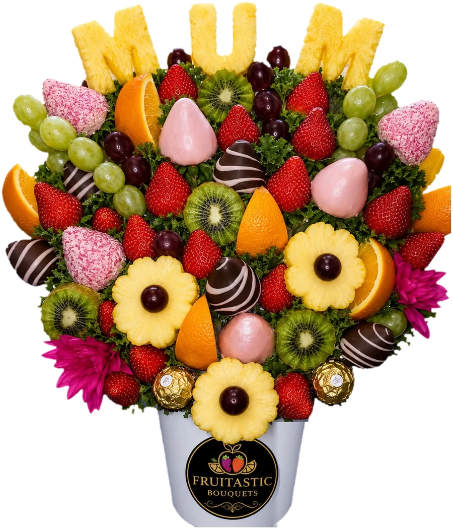 A Fruitastic personalised fruit bouquet